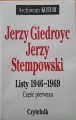 Listy 1946-1969 Giedroyc Stempowski