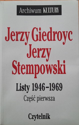 Listy 1946-1969 Giedroyc Stempowski